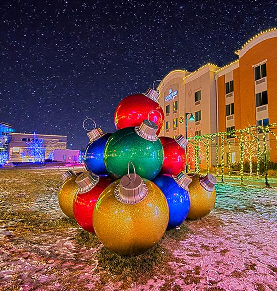 Use Giant Ornaments to Create a Big Impact
