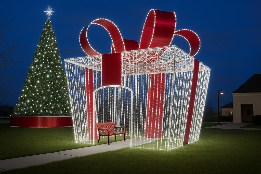 Commercial Christmas decorations for resorts, hotels, casinos and more