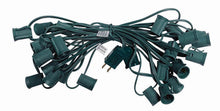 25' C7 light wire strand with 12" bulb spacing, interior/exterior rated, bulbs not included