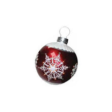 Red LED Lit Snowflake Ornament
