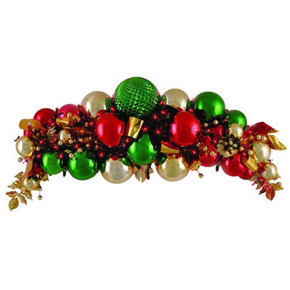 Ornament Cluster in Classic Christmas Colors