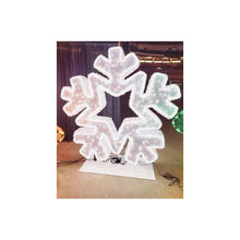 6ft Lit Snowflake Decor Prop Custom Christmas Winter Decorations for Outdoor