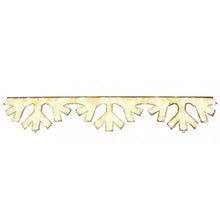 WarmWhiteEmeringSnowflakeSkylineOverheadDecoration