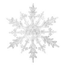 9-inch Snowy Acrylic Snowflake Ornament, set of 4 for commercial holiday displays