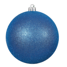 Glitter Round Ornaments 4" - 12" Sizes (Sold in Sets)