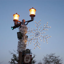 LED Deluxe Ice Snowflake Pole Mount
