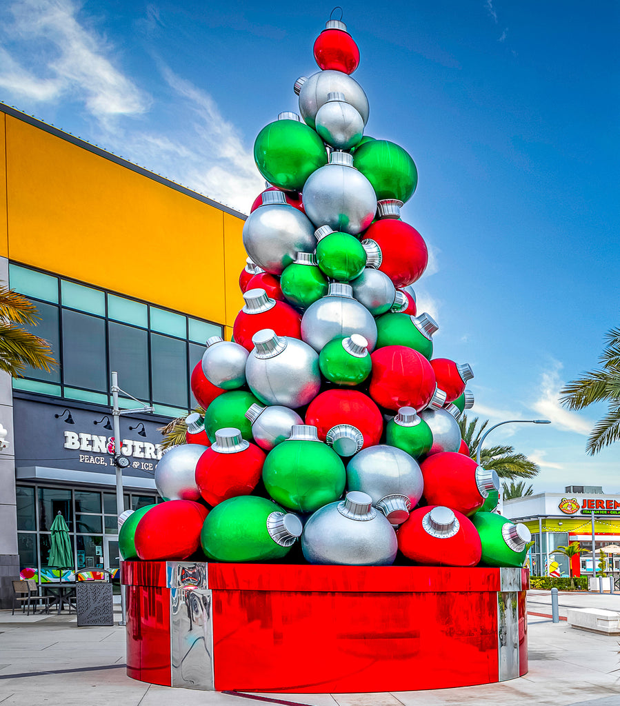 Giant Christmas Ornament Tree with Custom Tree Base