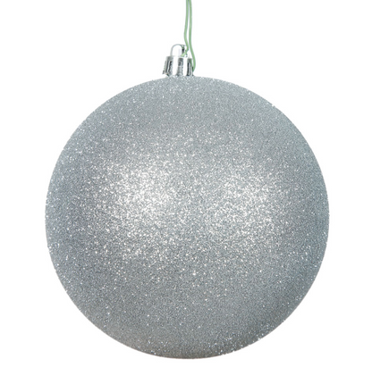 Glitter Round Ornaments 4" - 12" Sizes (Sold in Sets)