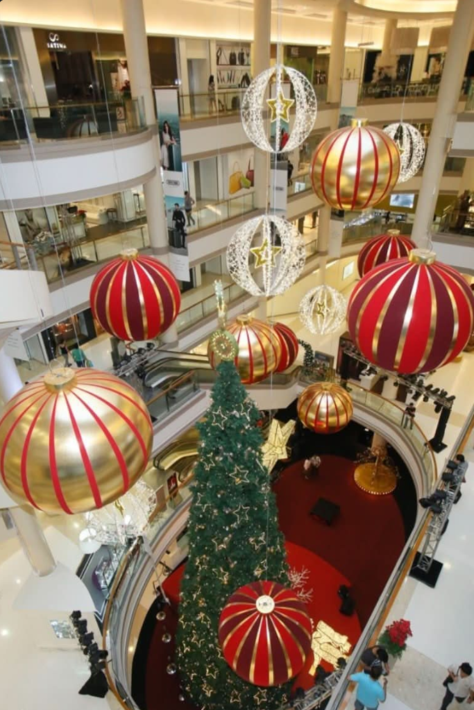 Giant Striped Round Inflatable Ornaments - 2 Sizes