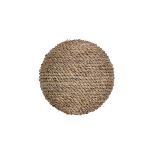 Round Burlap Christmas Ornament