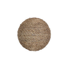 Round Burlap Christmas Ornament