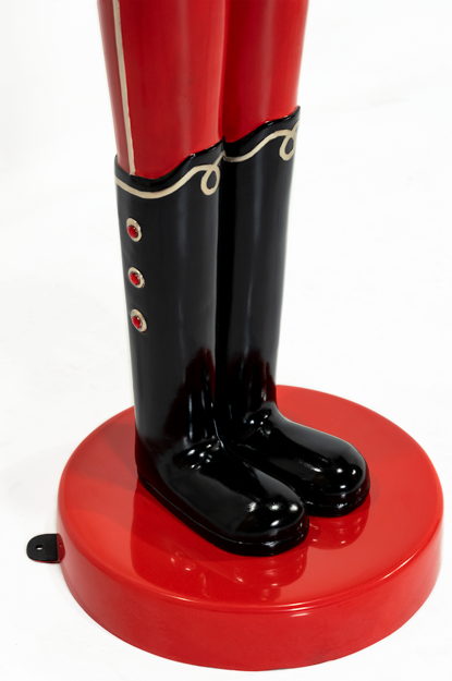 Sturdy construction commercial Nutcracker prop, 37 lb and built for seasonal municipal displays