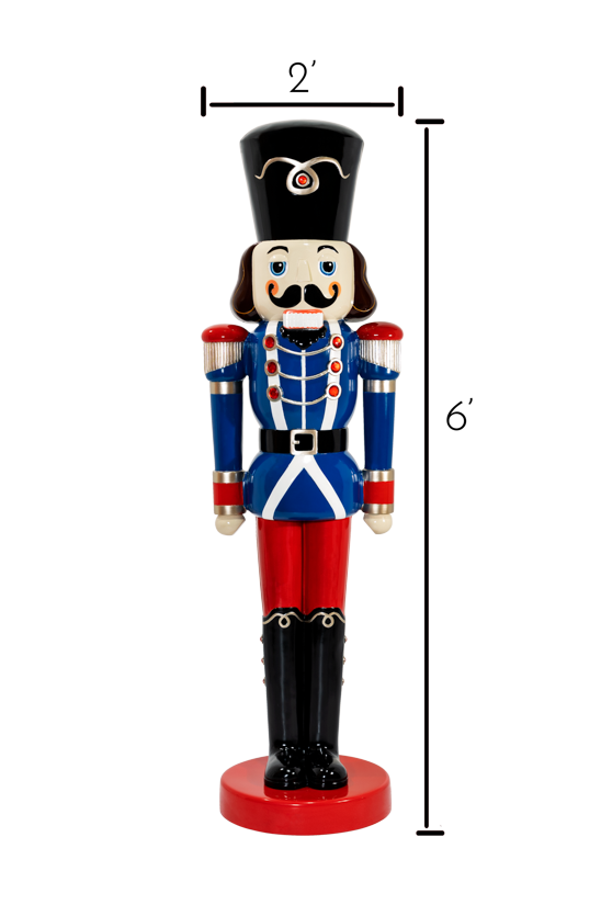 Length 1.75' and width 1.5' Classic Nutcracker prop dimensions