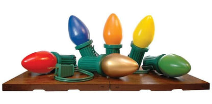 Outdoor kit for commercial displays; powers grouped oversized bulbs for storefronts, hotel entrances, municipal displays and events