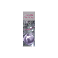 Holiday Greeting Silver Ornament light pole banner, double-sided full-color design