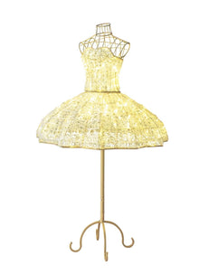 LED Dress Display Prop, commercial dress silhouette for retail and public settings, 5.9' tall
