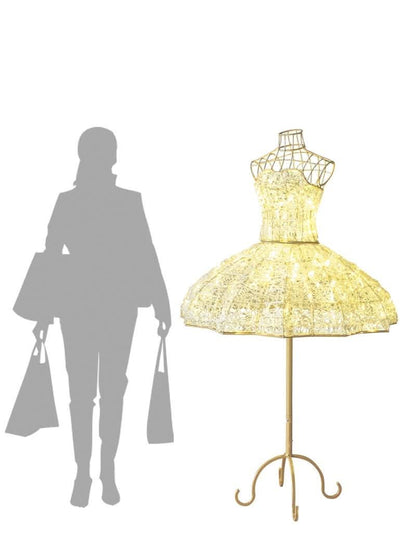 Outdoor display prop for storefronts and large walkways, designed for commercial installations
