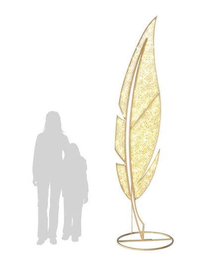 Gold frame with clear silicone netting woven with warm white LED mini lights, 168 mini lights total