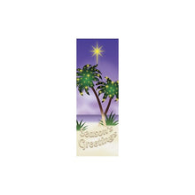Palm Tree Christmas Light Pole Banner, double-sided full-color digital print on 18 oz. reinforced vinyl