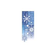 Paper Snowflake Light Pole Banner (Blue), double-sided full-color digital print; sizes 30×60, 30×84, 30×94-96