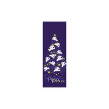 Peace Doves holiday tree light pole banner, double-sided full-color digital print on 18 oz reinforced vinyl
