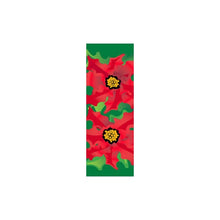 Poinsettia Light Pole Banner, double-sided full-color holiday banner in 30" x 60", 30" x 84" and 30" x 94-96" sizes