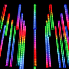 RGB Light Tubes connectable commercial-grade color-changing tubes sold in sets of five or seven