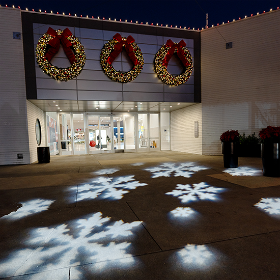 Stainless steel construction produces durable, crisp silhouettes for projection