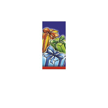 Three Holiday Packages light pole banner, double-sided full-color print on 18 oz reinforced vinyl, produced on demand