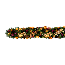 Traditional Unlit Decorated Garland, 14" diameter, sold per foot for custom lengths; made to order.