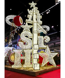 26' Holiday Greeting LED Light Tree