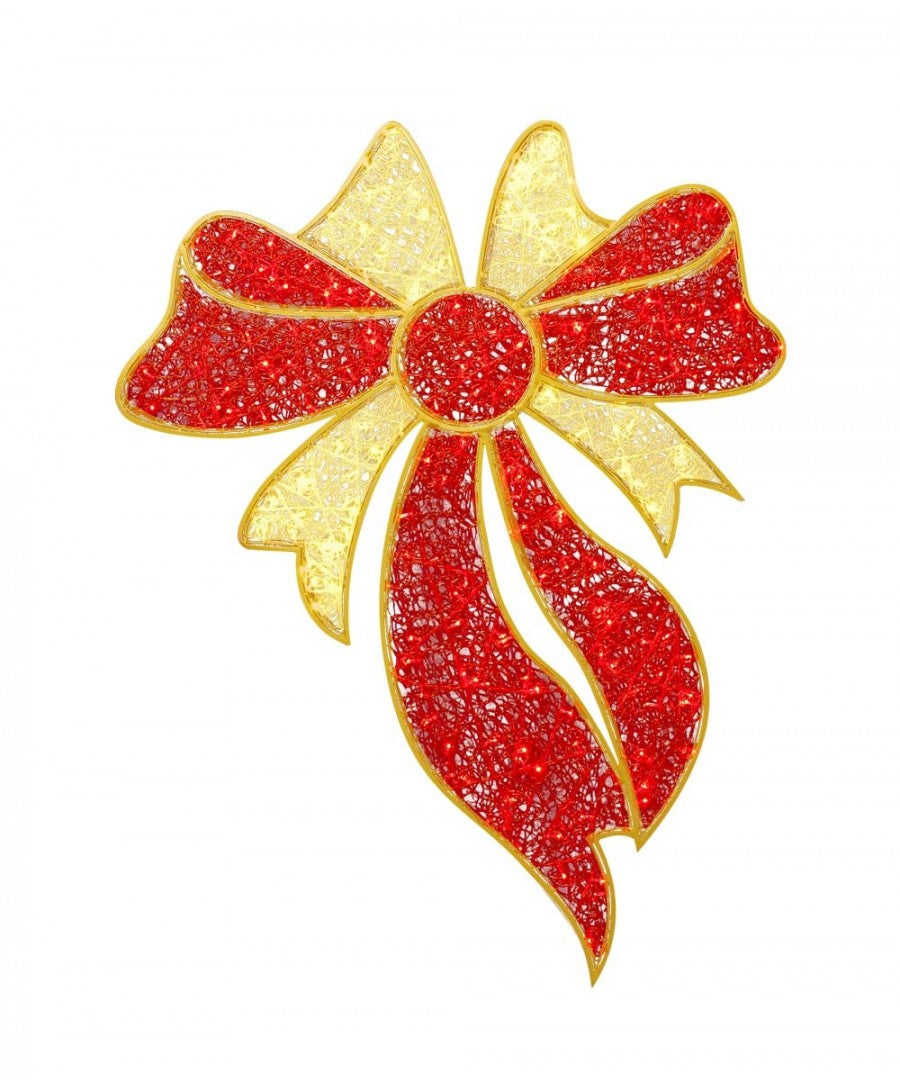 2D LED Overhead Holiday Bow Decoration