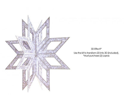 Indoor Outdoor 3D Snowflake Chandelier