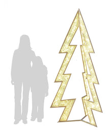 3D Cut Out Accent Christmas Tree