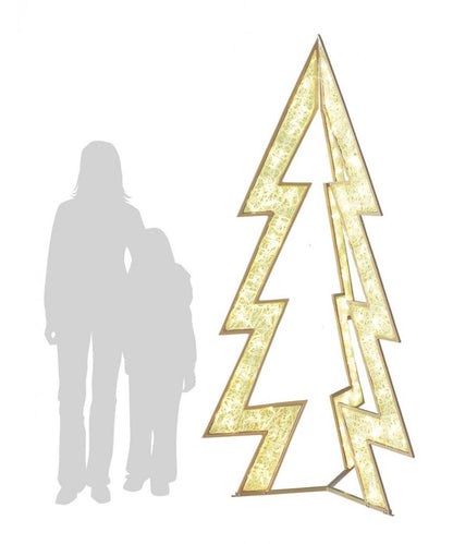 3D Cut Out Accent Christmas Tree
