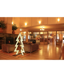 3D Cut Out Accent Christmas Tree Lobby Decor