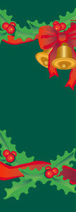 Santa Claus Light Pole Banner, full-color digital print, double-sided