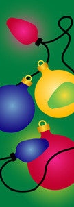 Holiday Ornaments light pole banner, double-sided full-color digital print on 18 oz. reinforced vinyl