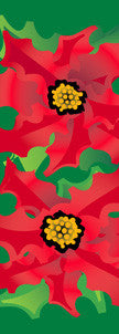 Poinsettia Light Pole Banner, double-sided full-color holiday banner in 30" x 60", 30" x 84" and 30" x 94-96" sizes