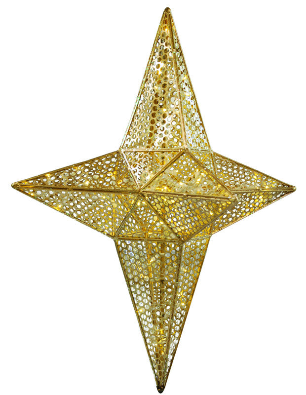 Giant Illuminated Patterned Star Tree Topper