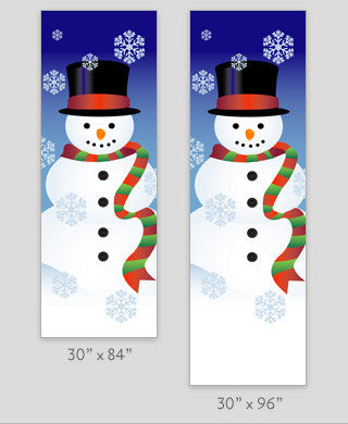 Snowman Light Pole Banner