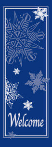 Welcome Snowflakes Light Pole Banner