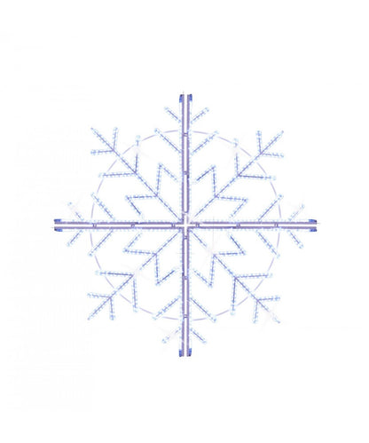 7' LED Rope Light Hanging Snowflake Chandelier