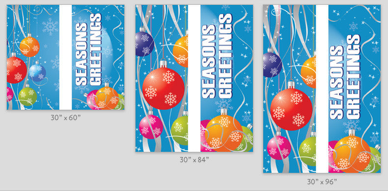Full-color digital print on 18 oz. reinforced vinyl; double-sided with same art on both sides, produced on demand