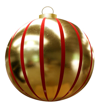 Giant Striped Round Inflatable Ornaments - 2 Sizes