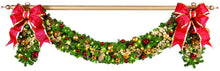 Hanging Garland on Gold Garland Pole
