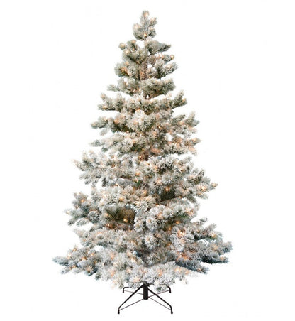 Commercial Lobby Snow Flocked Christmas Tree