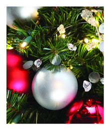 Candy Cane Decorated Garland Close Up