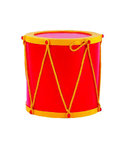 Red and Gold Fiberglass Drum Base 