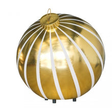 Floor Display Giant Striped Round Inflatable Ornaments - 2 Sizes